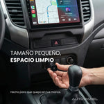 AutoPanel Link adaptador CarPlay inalámbrico de tamaño pequeño y compacto - cabe en tu mano y mantiene el espacio limpio en tu auto